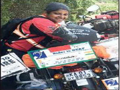 DRIVEN BY PASSION: Archana Timmaraju embarked on the tour to motivate the hearing impaired