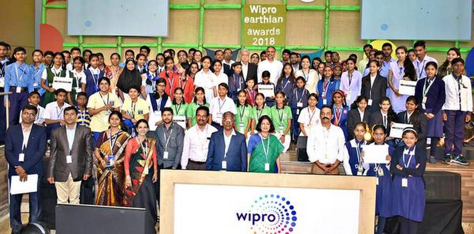 Recognition: The award winners with Azim Premji, chairman of Wipro Ltd. | Photo Credit: Special Arrangement